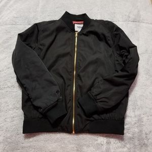 Black bomber jacket